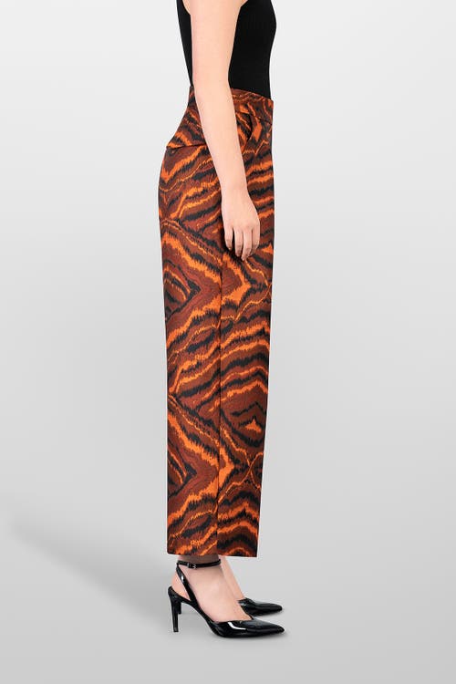 Laura Aparicio Jacquard Palazzo Pants In Orange