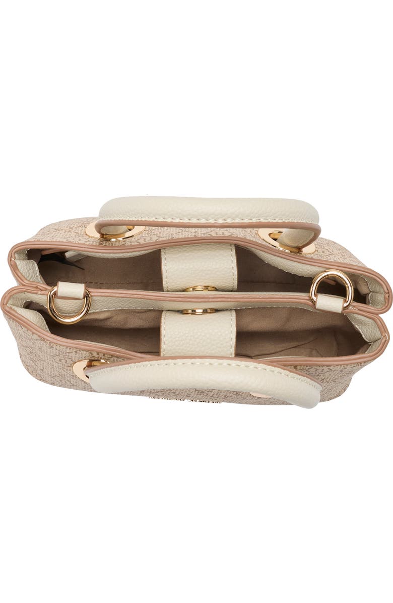 Nanette Lepore Mini Satchel Bag, Alternate, color, Almond Logo-Rice