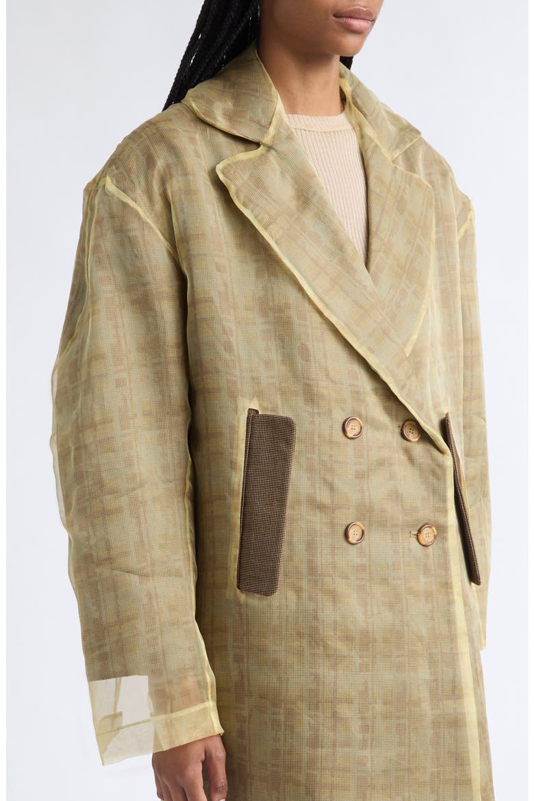 Pawpaw Sheer Overlay Coat, Alternate, color, BROWN HOUND