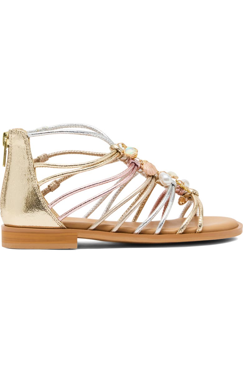 Steve Madden Kids' JGlowee Cage Sandal, Alternate, color, Metallic Multi