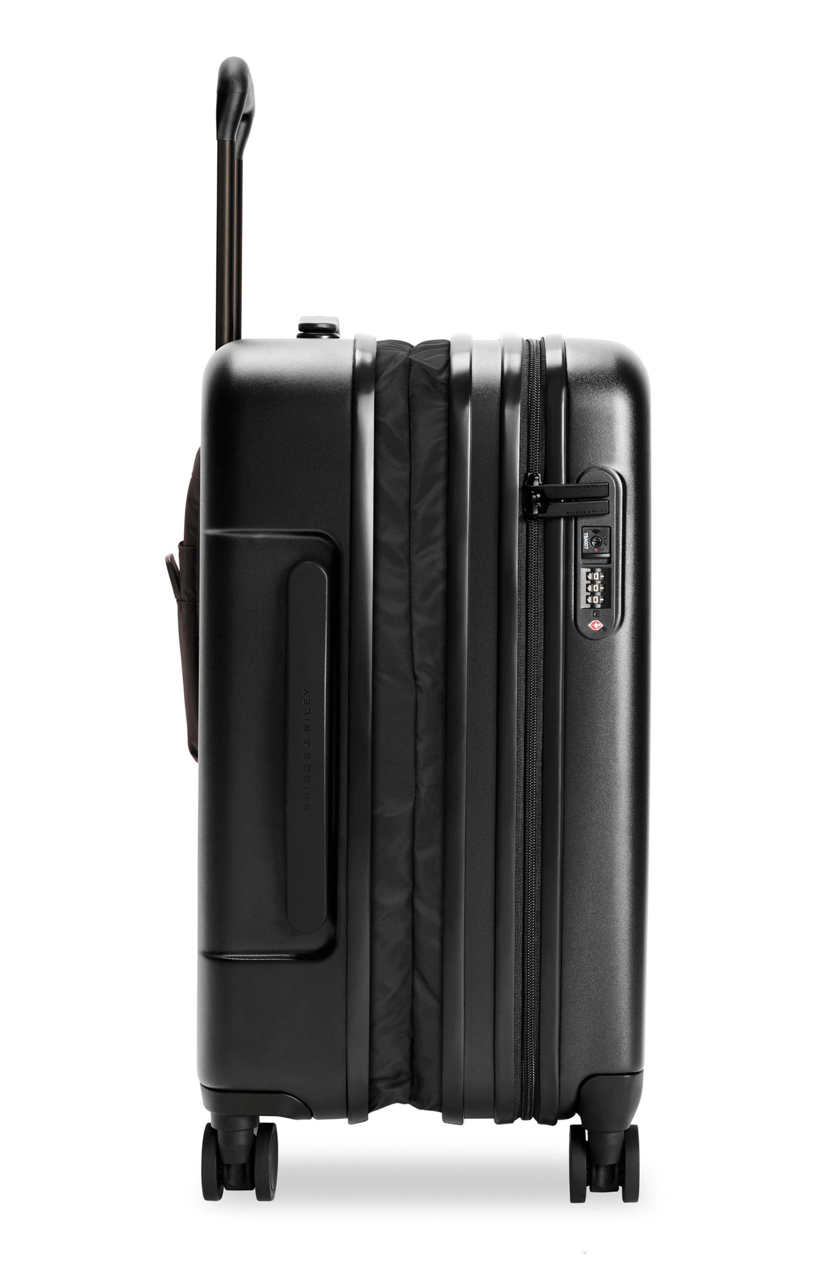Briggs &amp; Riley Sympatico Essential 22-Inch Expandable Spinner Carry-On, Alternate, color, Black