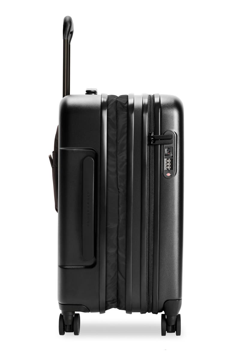 Sympatico Essential 22-Inch Expandable Spinner Carry-On, Alternate, color, BLACK