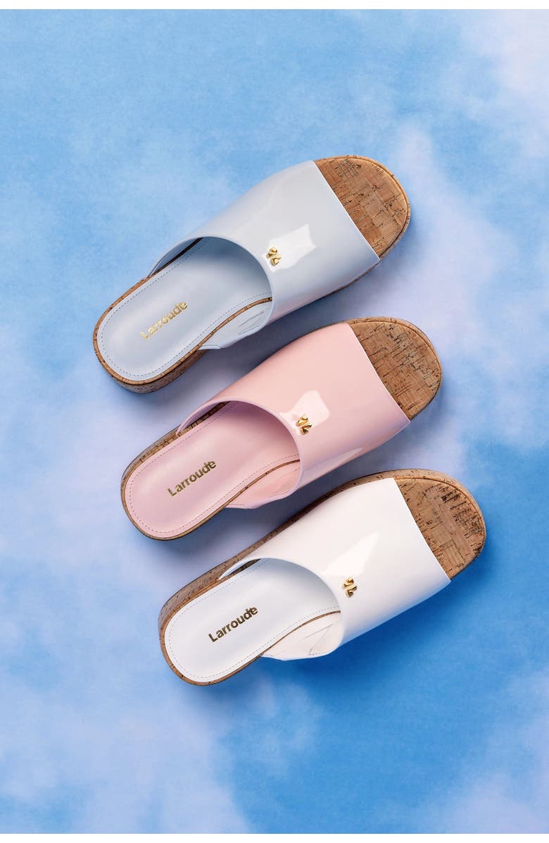 Larroudé Charli Mule, Alternate, color, White