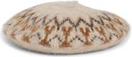 Steve Madden Fair Isle Knit Beret