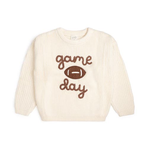 Sweet Wink Game Day Knit Sweater In Neutral