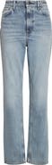 TOTEME High Waist Organic Cotton Slim Leg Jeans