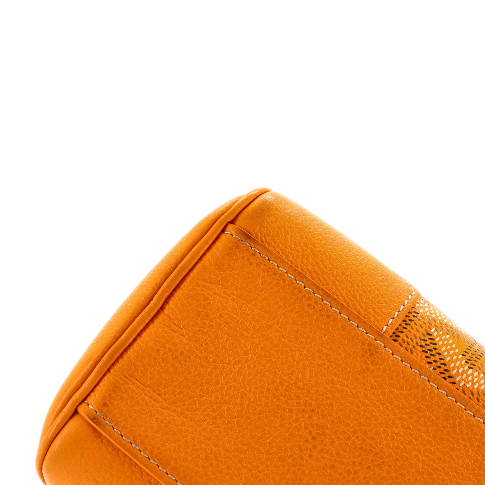 Pre-Owned Goyard Saigon Top Handle Bag Coated Canvas with Leather Mini, Alternate, color, 