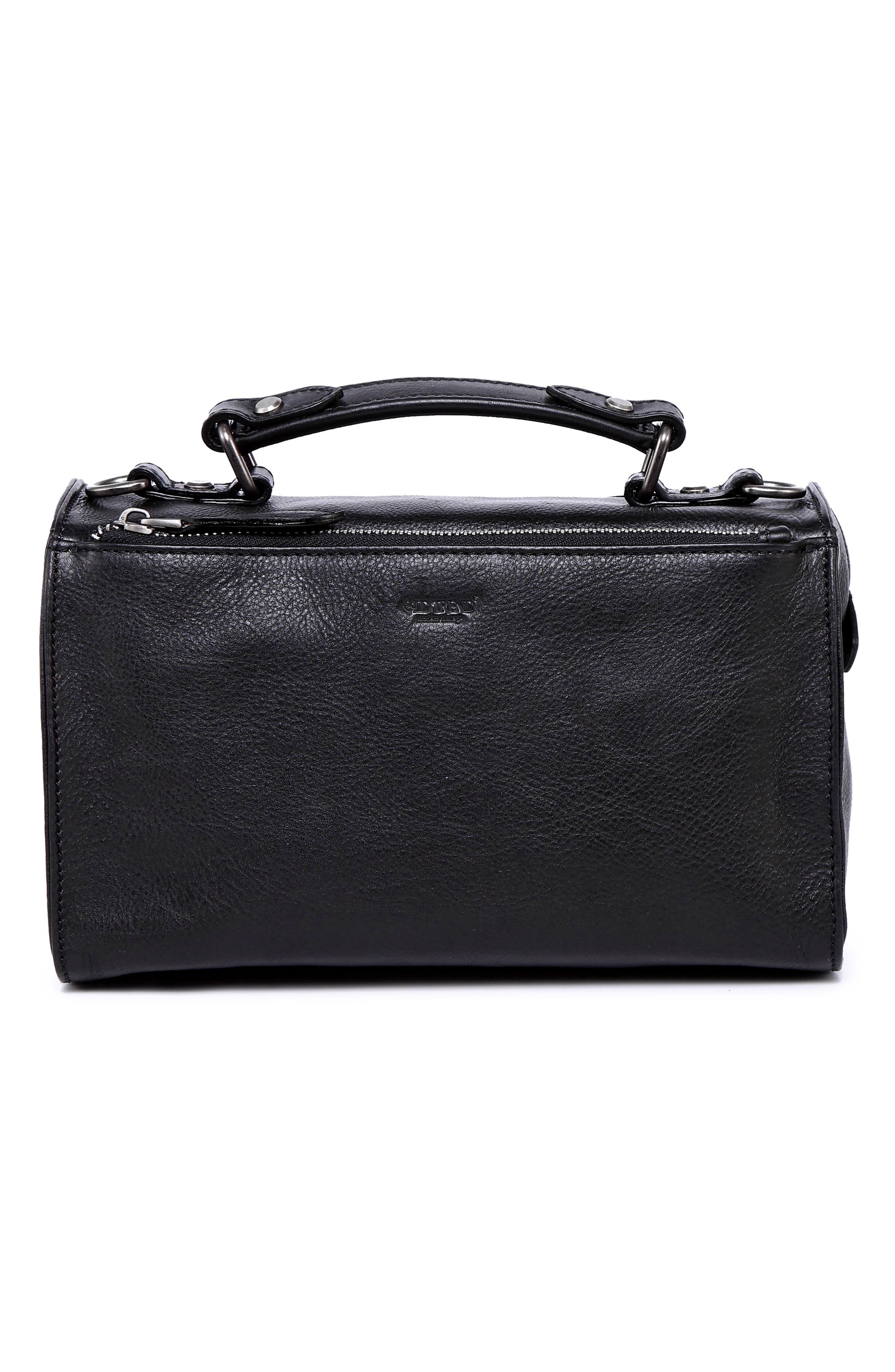 OLD TREND Las Luna Leather Crossbody Bag, Alternate, color, Black