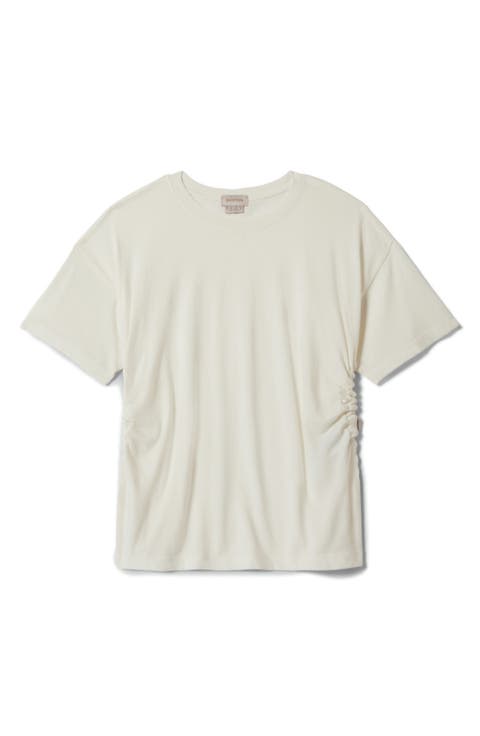 Carefree Organic Cotton Ruched T-Shirt