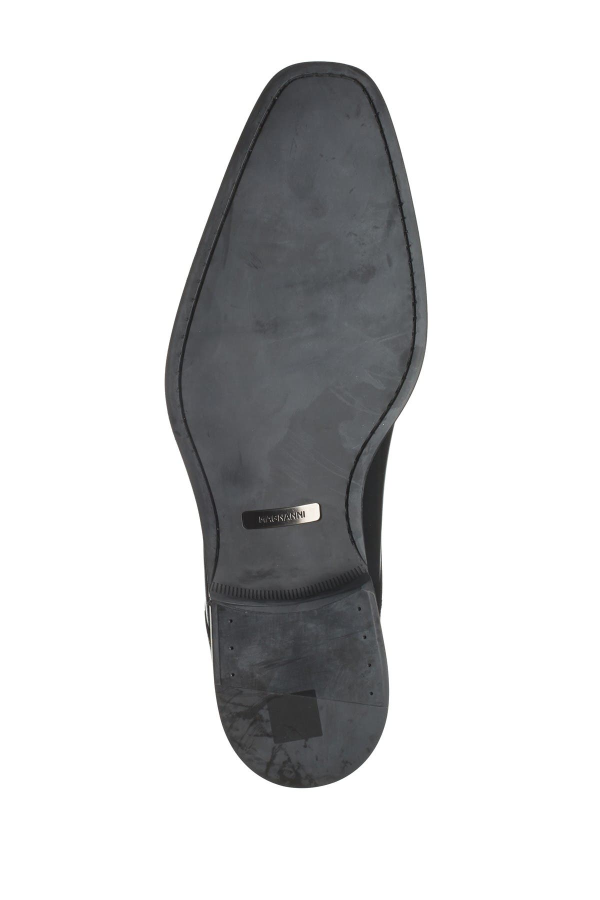 Magnanni Samson Burnished Cap Toe Derby - Wide Width Available, Alternate, color, Black