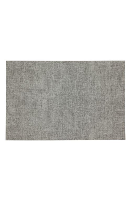 Dainty Home Faux Leather Reversible Set Of 4 Placemats In Reversible Grey