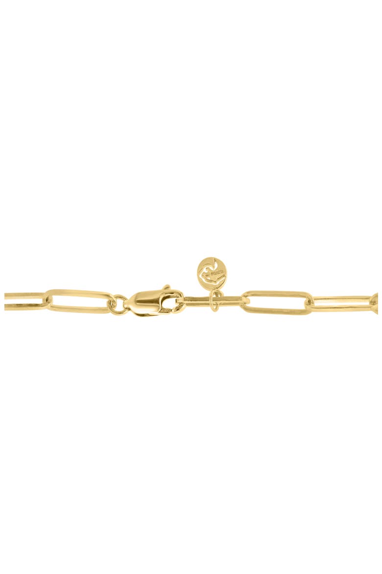 Diamond Paper Clip Chain Necklace, Alternate, color, GOLD