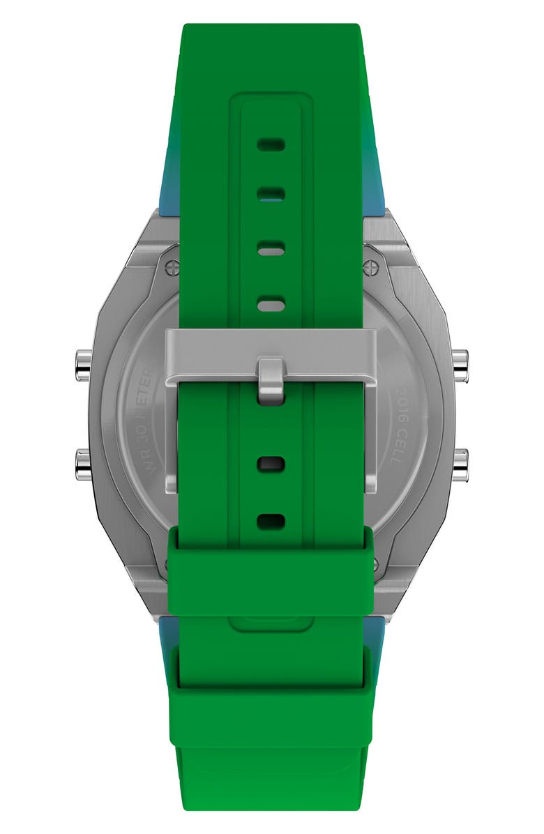 Timex<sup>®</sup> T80 Digital Resin Strap Chronograph Watch, 36.5mm, Alternate, color, 