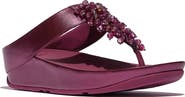 FitFlop Rumba Iridescent beaded toe-post sandals