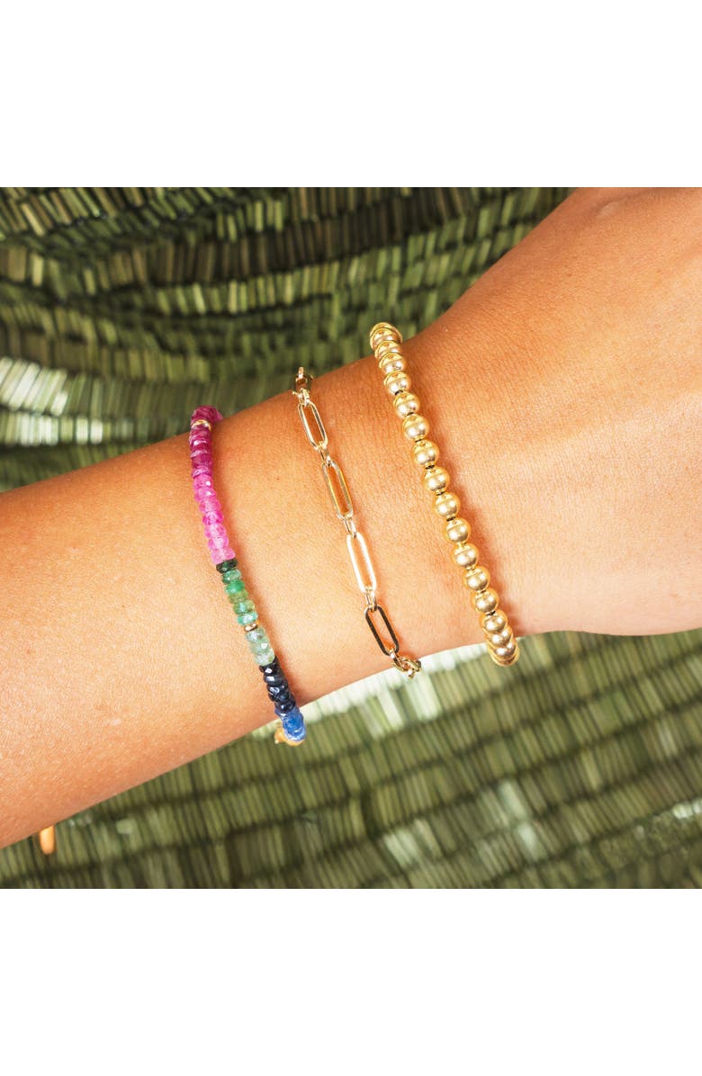 The Lovery Fine Jewelry Large Gold Ball Bead Bracelet, Alternate, color, Yellow Gold