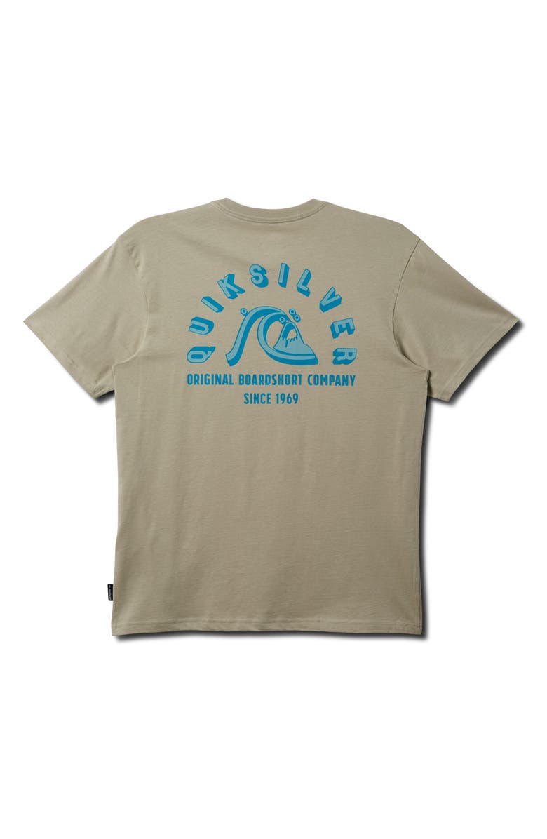 Quiksilver Shadow Block MT0 Graphic T-Shirt, Alternate, color, Pale Aloe