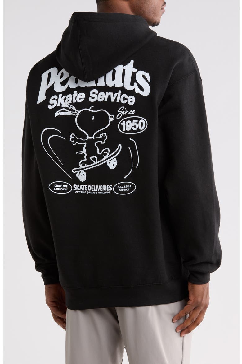 Peanuts® Skate Service Hoodie, Alternate, color, BLACK