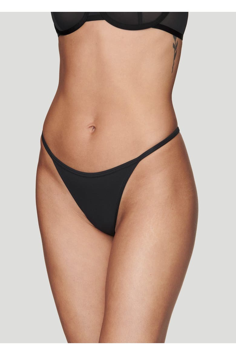 The String Thong, Alternate, color, BLACK