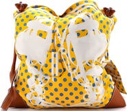 Pre-Owned Hermes Silky City Bag Printed Silk and Leather PM