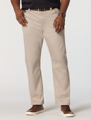 Oak Hill by DXL Big & Tall Straight-Fit 5-Pocket Tech Pants
