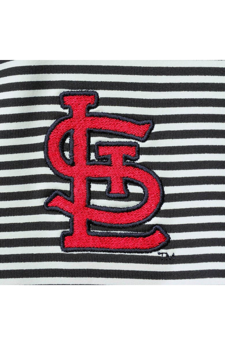 Tommy Bahama Women's Tommy Bahama Black St. Louis Cardinals Aubrey Stripe Block IslandZone Half-Zip Jacket, Alternate, color, Black