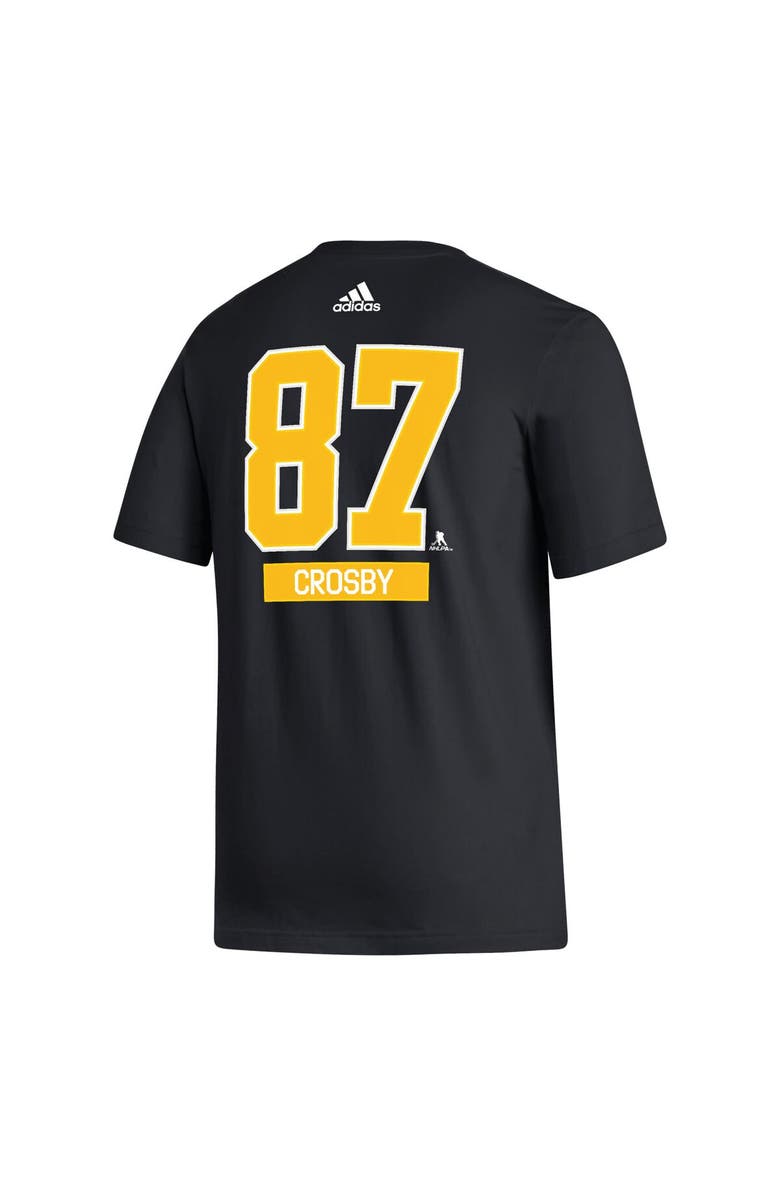 adidas Men's adidas Sidney Crosby Black Pittsburgh Penguins Fresh Name & Number T-Shirt, Alternate, color,
