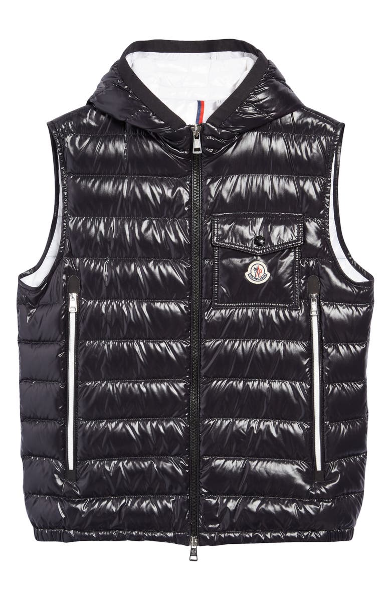 Moncler Ragot Quilted Hooded Down Vest, Alternate, color,