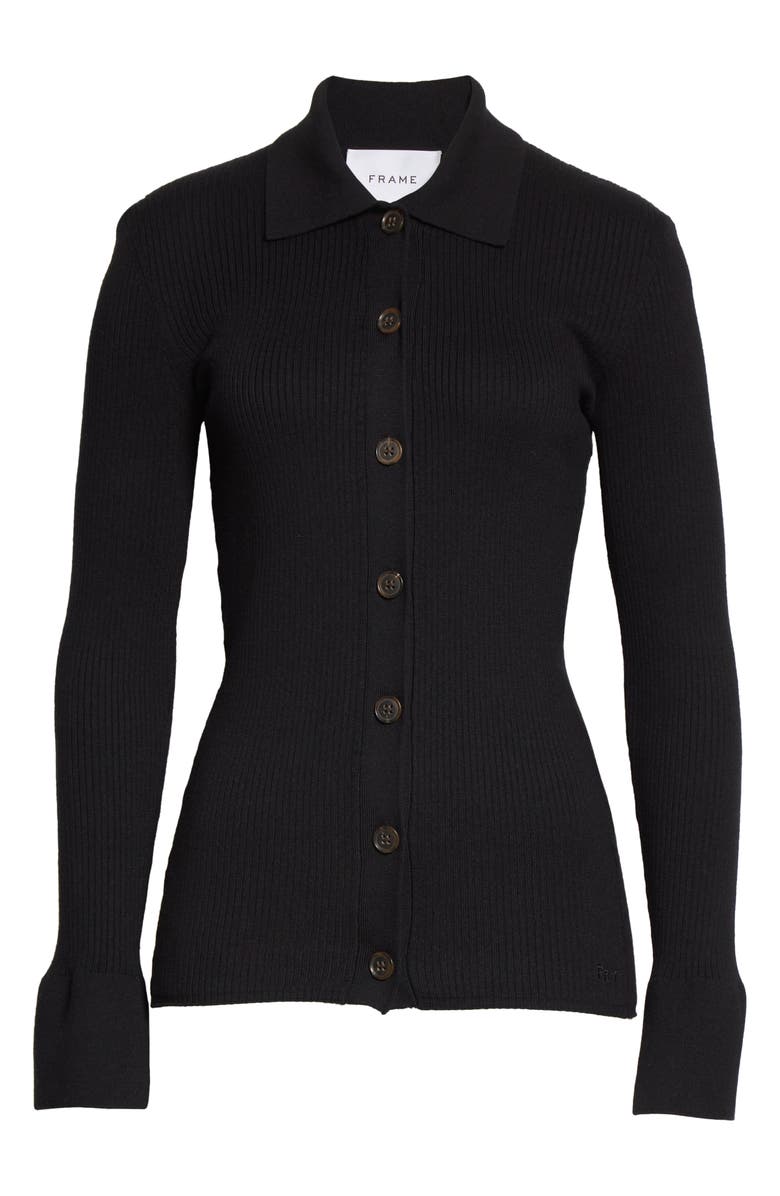 FRAME Slim Rib Cardigan, Alternate, color,