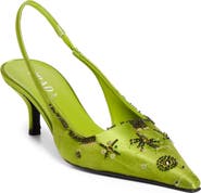Prada Jewel Runway Slingback Pump
