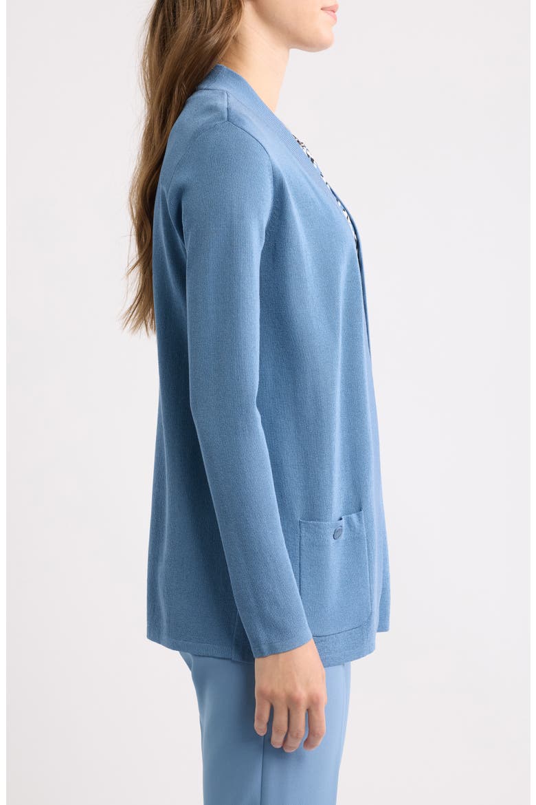 Malibu Open Front Cardigan, Alternate, color, DUTCH BLUE