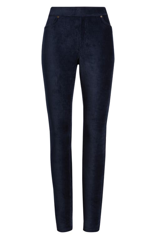 Hue Classic Stretch Corduroy Leggings In Blue