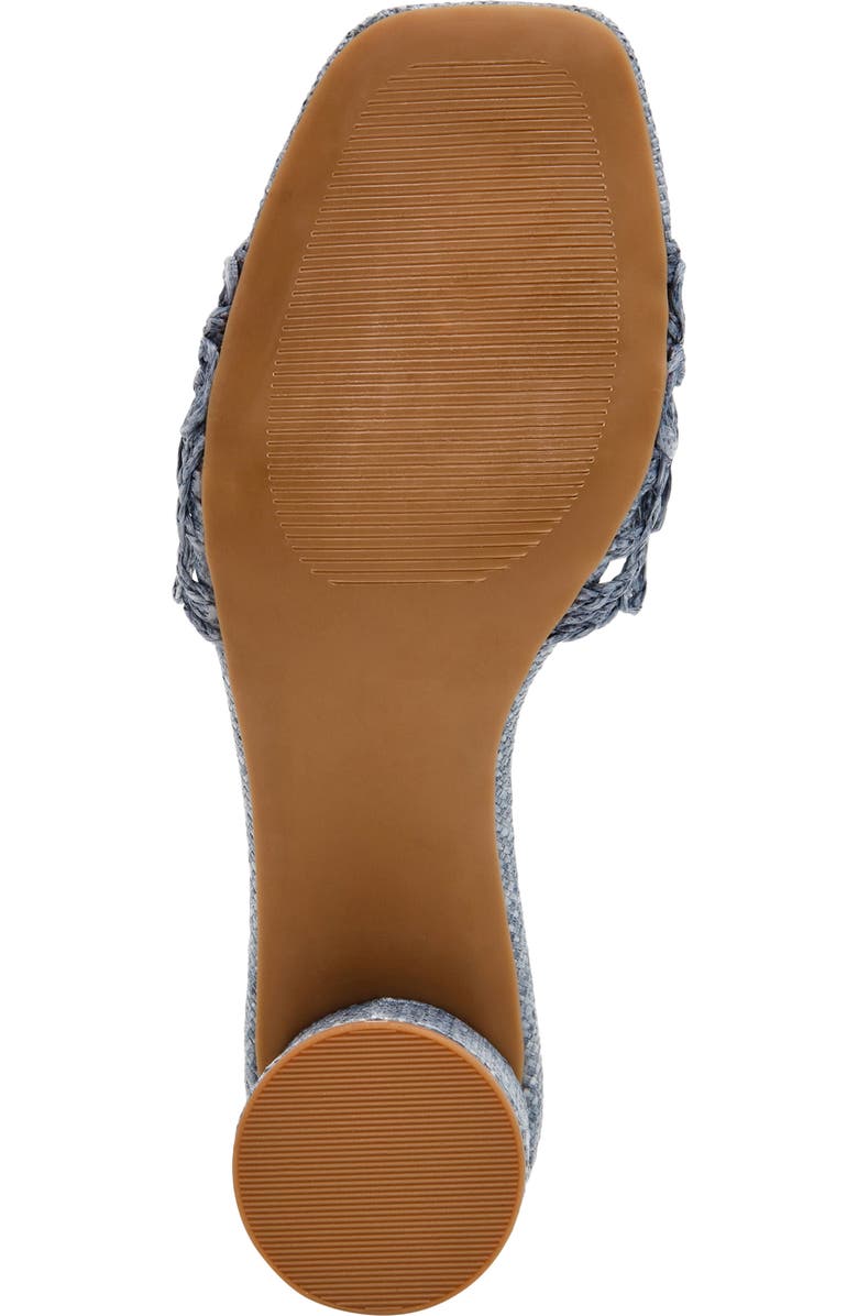 Anne Klein Flores Slide Sandal, Alternate, color, Blue Raffia