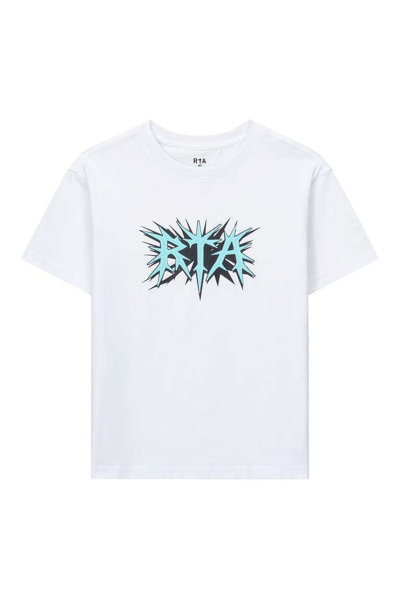 Kids' Lawson Cotton Graphic T-Shirt, Main, color, WHITE SPIKE RTA