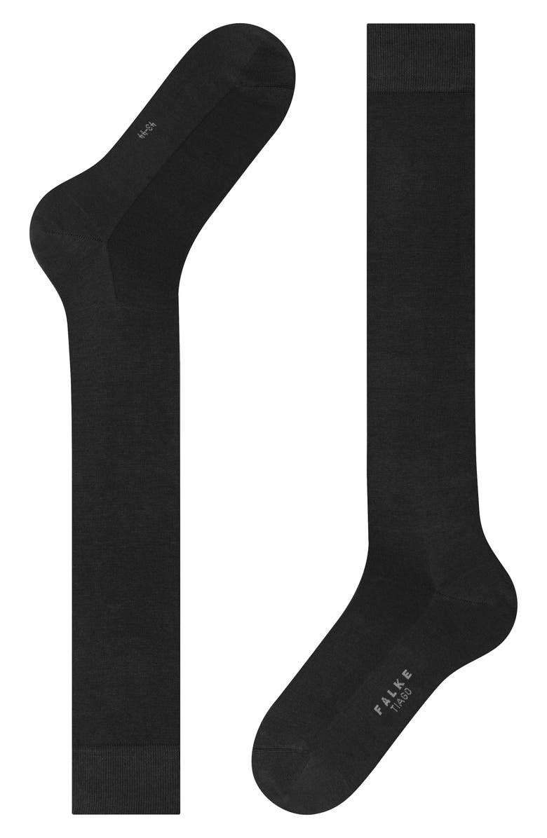 Falke Tiago Knee High Socks, Alternate, color, Black