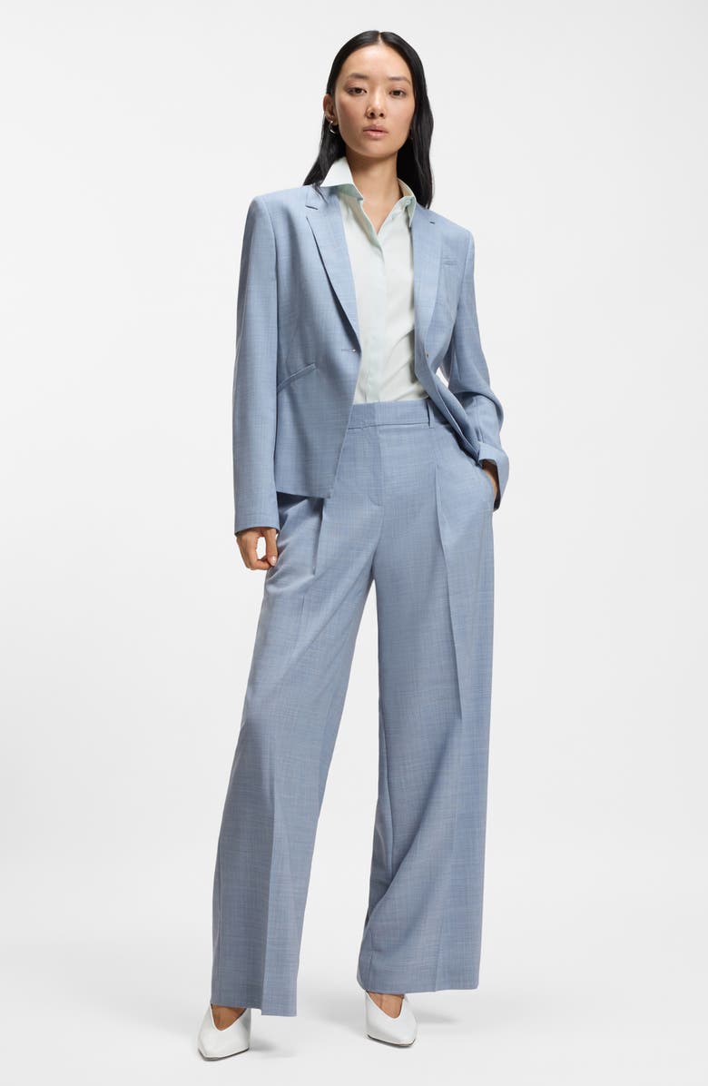 BOSS Burbella Darted Sleeveless Top, Alternate, color, Pale Lagoon