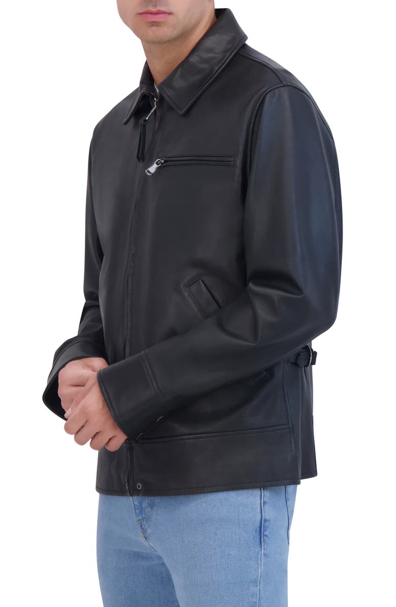 Robert Graham Lambskin Leather Jacket, Alternate, color, 