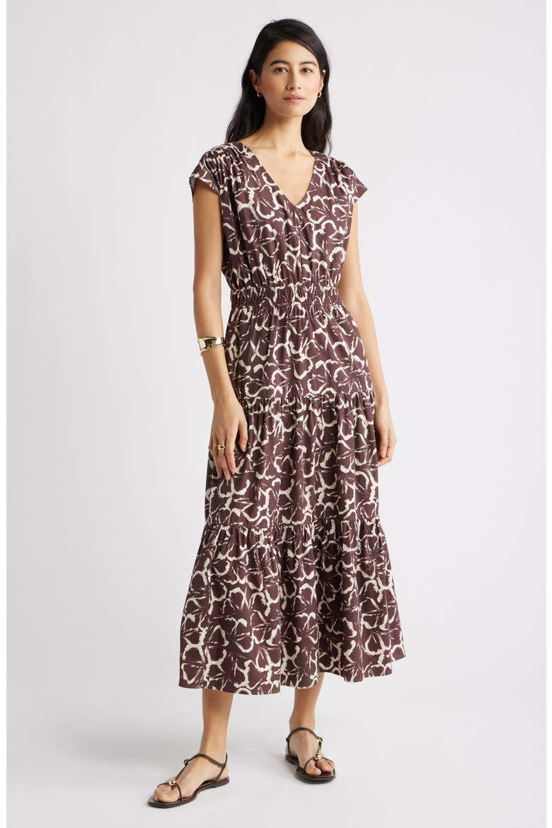 poplin maxi dress Kiana Measurements taken from size S Kearny Floral Palmer Poplin Tiered