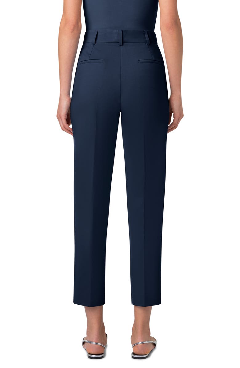 Akris punto Ferry Pintuck Signature Jersey Pants, Alternate, color, 