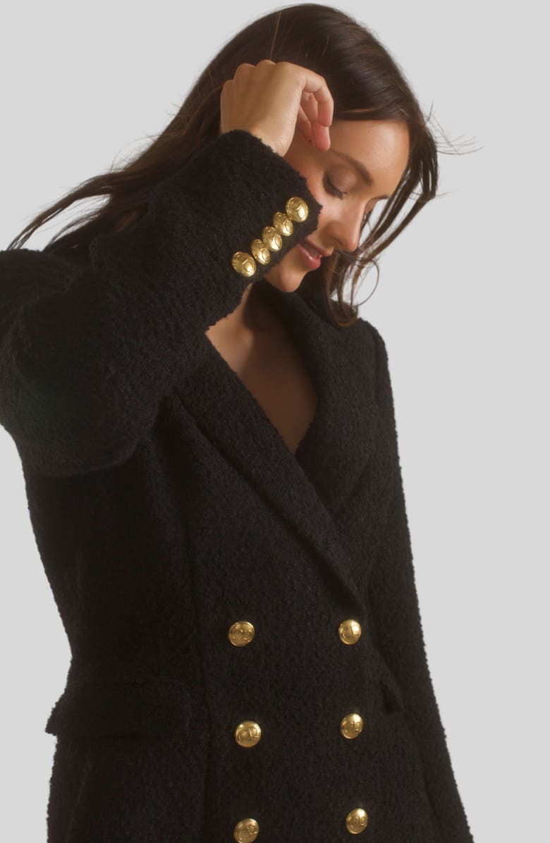 Cynthia Rowley Bardot Bouclé Blazer Dress, Alternate, color, 