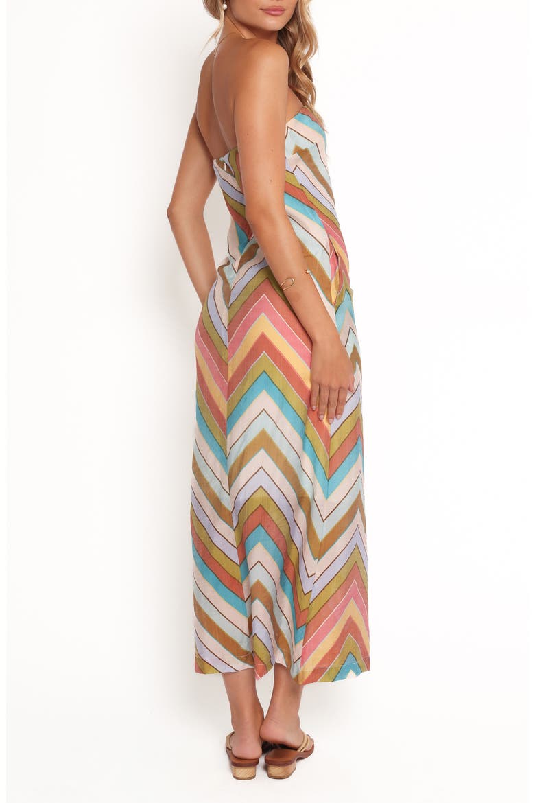 Lane Chevron Maxi Sundress, Alternate, color, CORAL MULTI