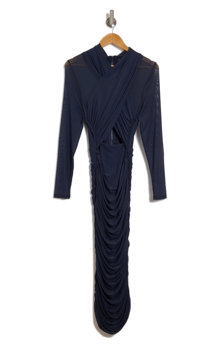 Bardot Aliyah Long Sleeve Sheath Midi Dress, Alternate, color, 