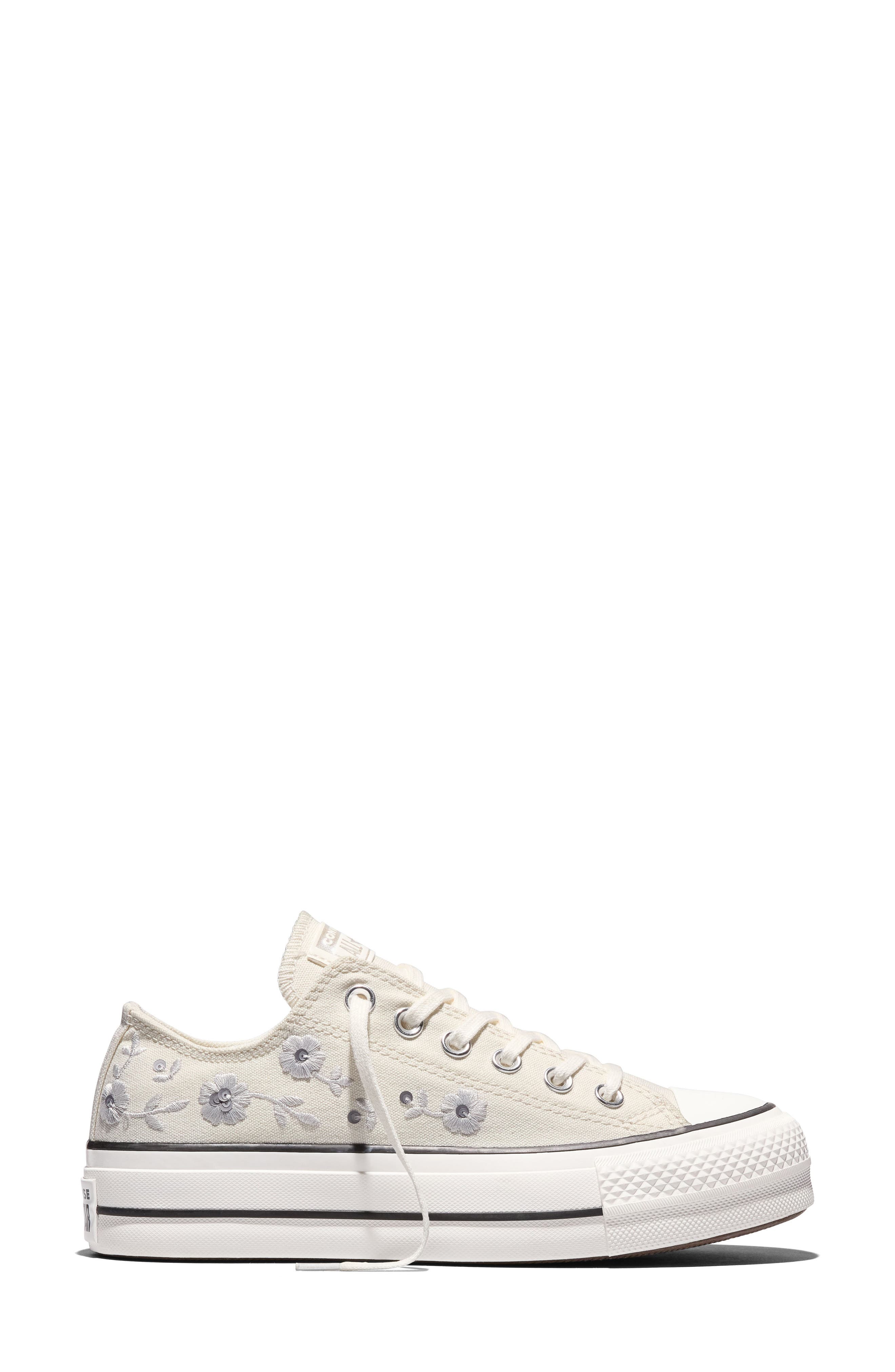 Chuck Taylor® All Star® Lift Platform Sneaker, Alternate, color, VINTAGE WHITE/ BARELY GREY