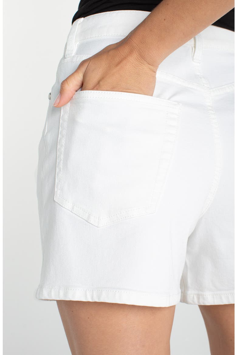 Heritage High Waist Denim Shorts, Alternate, color, BRIGHT WHITE