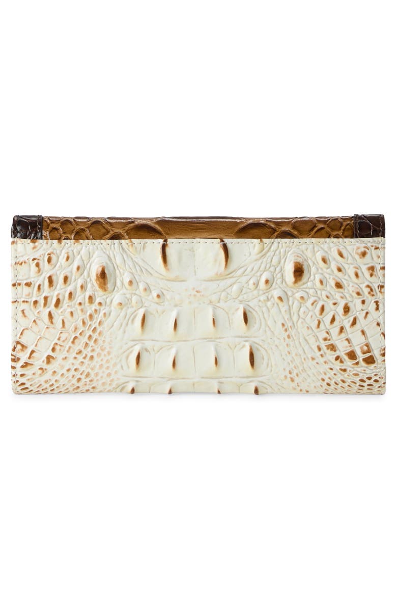 Brahmin Veronica Croc Embossed Leather Wallet, Alternate, color, 