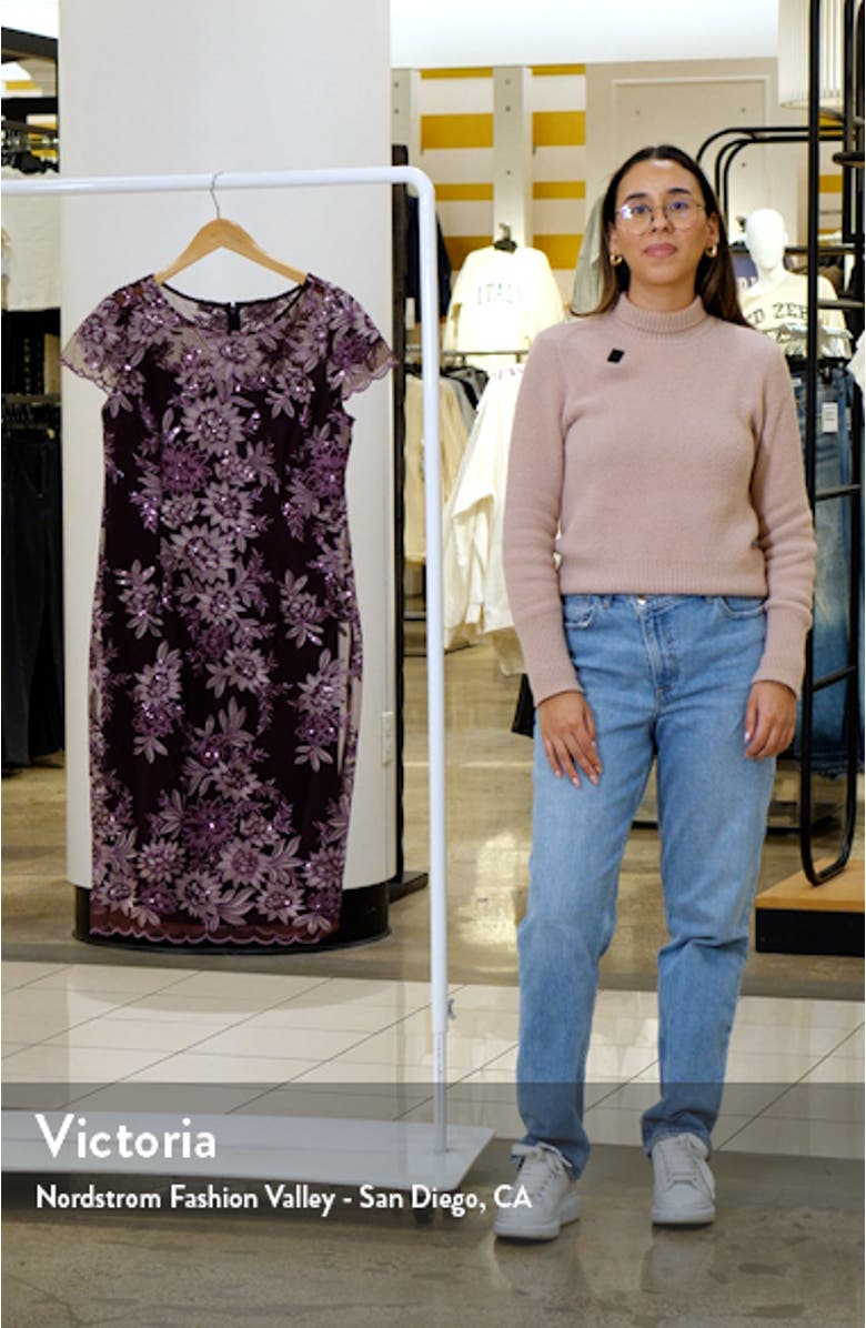 Embroidered Sheath Dress, sales video thumbnail