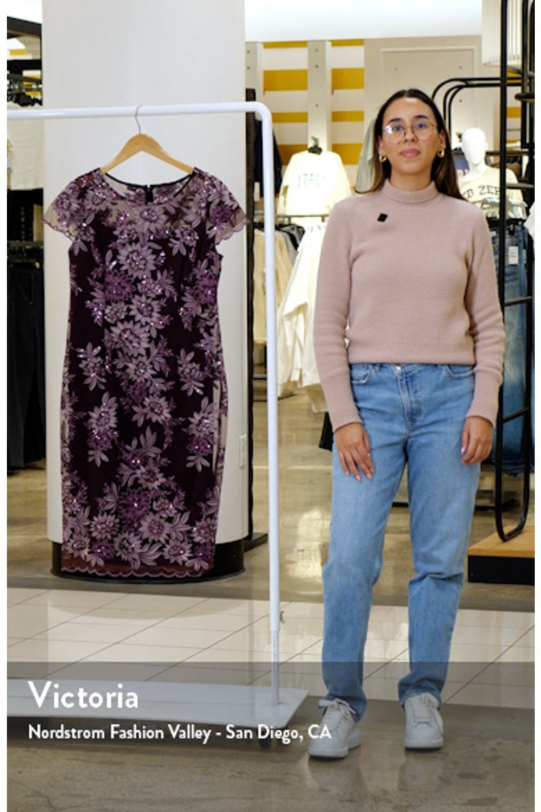Embroidered Sheath Dress video