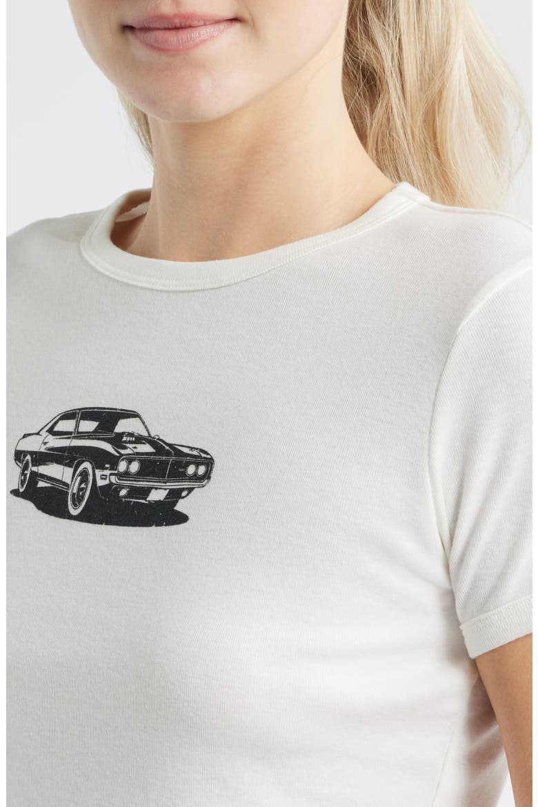 Muscle Car Baby Tee, Alternate, color, MARSHMALLOW