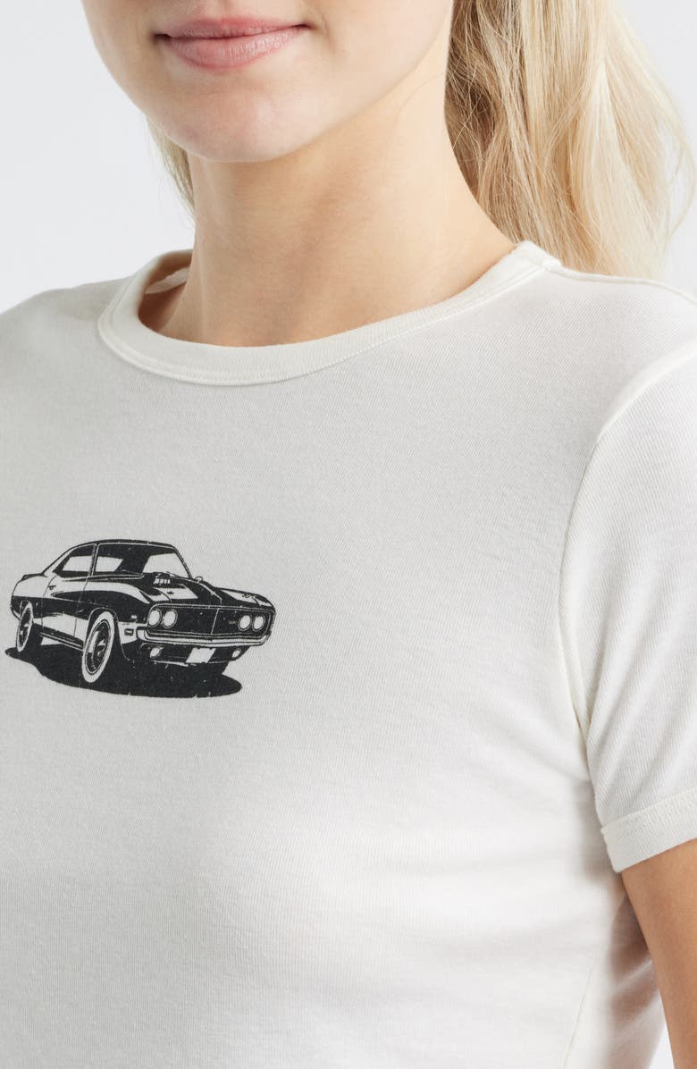 Vinyl Icons Muscle Car Baby Tee, Alternate, color, Marshmallow