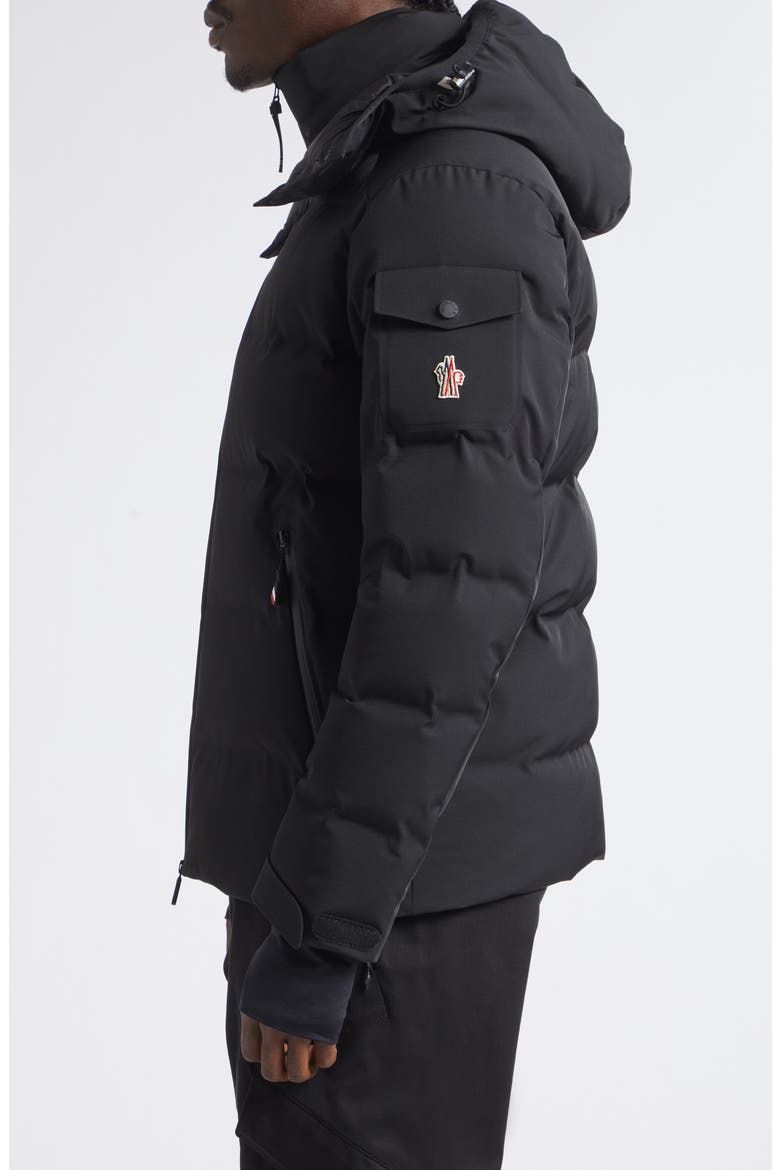 Montgetech Water Repellent Down Puffer Jacket, Alternate, color, BLACK