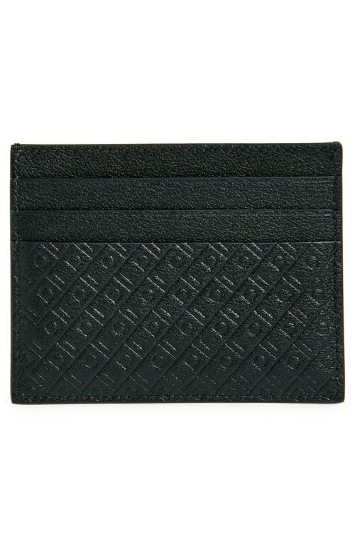 FERRAGAMO FERRAGAMO MINI GANCIO EMBOSSED LEATHER CARD CASE 